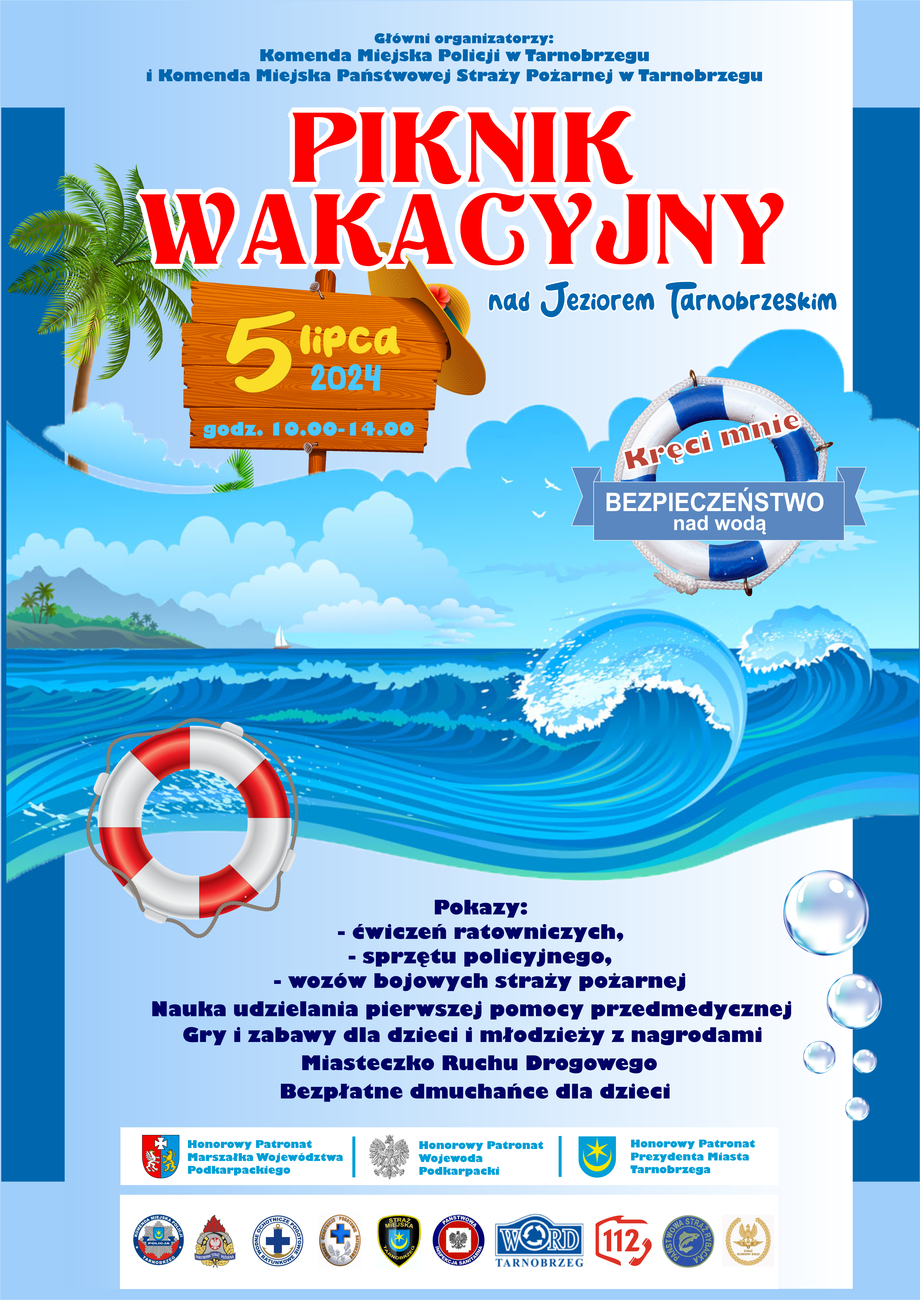 Piknik wakacyjny "Kręci mnie bezpieczeństwo nad wodą"